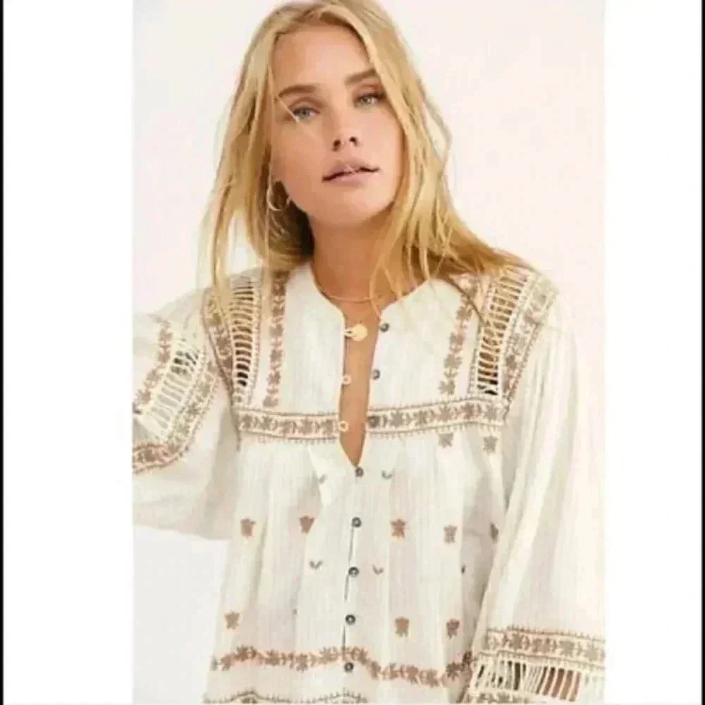 Free People All Roads Lead To You Blouse